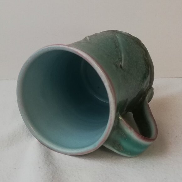 Green & Blue Pottery Mug - Picture 3 of 5